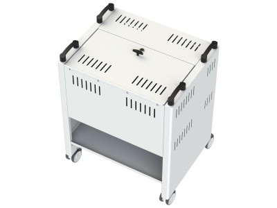 Loxit TabCart16 / 7430 iPad Security Trolley, Store and USB Charge, 16 Bay, Android Compatible