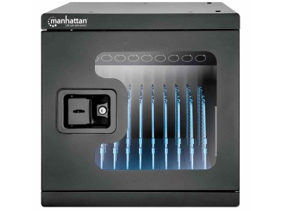 Manhattan AC 10 Bay Desktop Tablet/iPad/Laptop Charging Cabinet - 180535