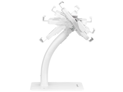 Manhattan 406352 Anti-Theft Desktop Kiosk Stand for 7.9"-11" iPads and Tablets - White