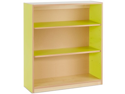 Monarch MAP1000BC Open Bookcase with 2 Adjustable Shelves & Coloured Panels - Bubblegum Range