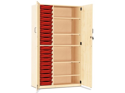 Monarch MEQ20C/5S 20 Tray Single Tray Storage Cupboard with Lockable Full Doors