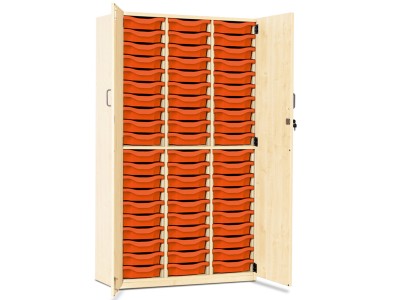 Monarch MEQ60C 60 Tray Single Tray Storage Cupboard with Lockable Full Doors