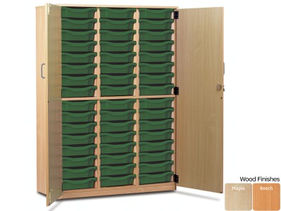 Monarch MEQ48C 48 Tray Single Tray Storage Cupboard with Lockable Full Doors