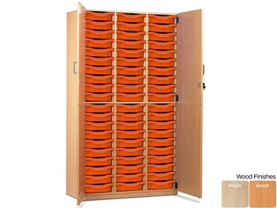 Monarch MEQ60C 60 Tray Single Tray Storage Cupboard with Lockable Full Doors