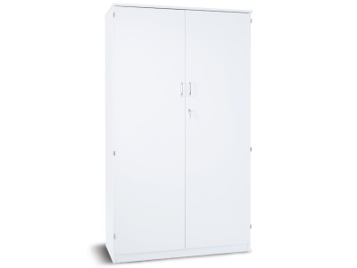 Monarch PRM1800C White Static Cupboard with 1 Fixed and 4 Adjustable Shelves and Lockable Doors - Premium Range