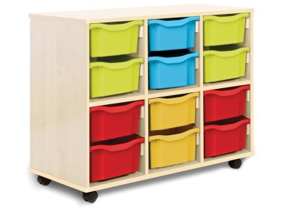 Monarch SA12D Allsorts Stackable Storage Unit with 12 Double Trays