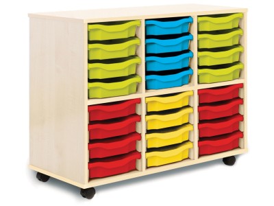 Monarch SA24S Allsorts Stackable Storage Unit with 24 Single Trays