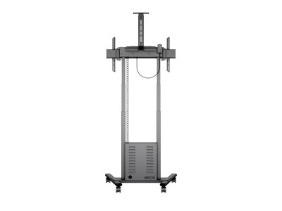 Multibrackets MB6775 Electric Height-Adjustable Display Trolley with Cam Shelf and Cabinet