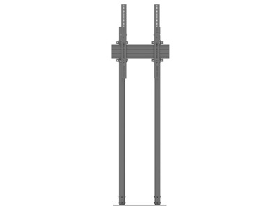 Multibrackets MB8953 Dual Pole Floormount Pro Portrait Display Floor Stand - Black