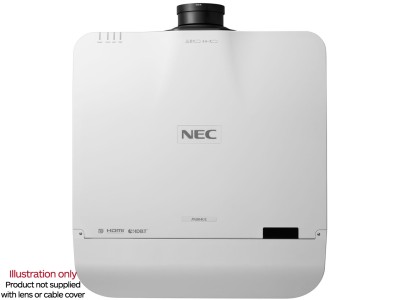 NEC PA804UL White Projector - 8200 Lumens, 16:10 WUXGA - Laser Lamp-Free Installation - Body Only