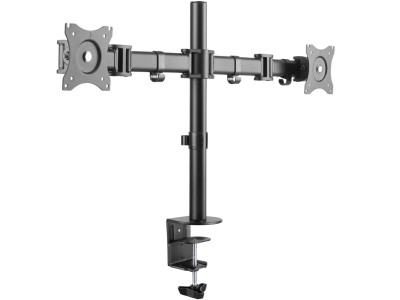 Neomounts by Newstar Select NM-D135DBLACK Dual LCD Desk Mount - Black - for 10" - 27" Screens up to 8kg