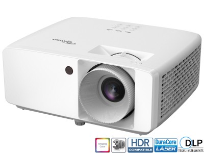 Optoma HZ40HDR Projector - 4000 Lumens, 16:9 Full HD 1080p, 1.48-1.62:1 Throw Ratio - Laser Lamp-Free Ultra-Compact