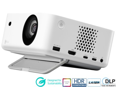 Optoma ML1080 Projector - 1200 Lumens, 16:9 Full HD 1080p, 1.2:1 Throw Ratio - Laser Lamp-Free Eco-Friendly