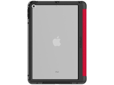 Otterbox 77-86736 Symmetry Folio Case for iPad 10.2" - Clear / Red