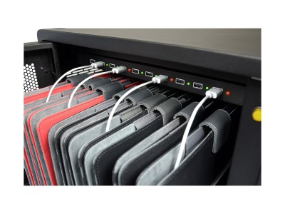 Port Designs 901950 iPad & Tablet 10 Bay Store and USB Charge Cabinet