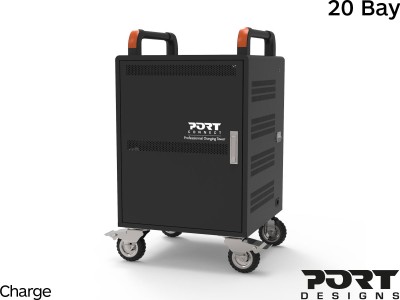 Port Designs 901973 Laptops & Chromebooks 20 Bay Store and Charge Trolley