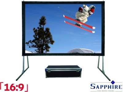 Sapphire 16:9 Ratio 203.2 x 114.3cm Rapidfold Screen - SFFS203RP-WSF - Rear Projection