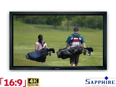 Sapphire 16:9 Ratio 265.6 x 149.4cm Fixed Frame Projector Screen - SFSC266 