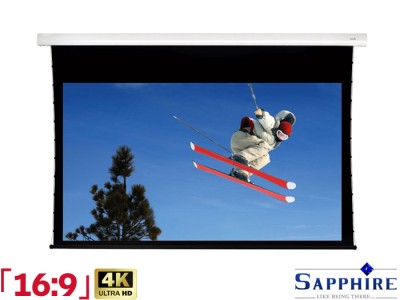 Sapphire 16:9 Ratio 203.7 x 114.5cm Electric Projector Screen - SETTS200WSF-AW - Tab-Tensioned