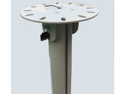 Sapphire SAPUM70120 Universal 0.7-1.2M Telescopic Pole Tiltable Ceiling Mount for Projectors up to 20kg - White