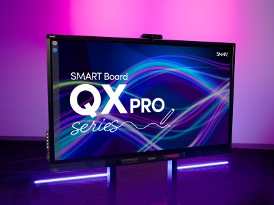 SMART Board® 65” QX Pro Interactive Display in Black with Smart Meeting Pro