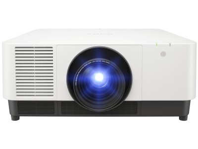 Sony VPL-FHZ101 White Projector - 10000 Lumens, 16:10 WUXGA, 1.30-1.96:1 Throw Ratio - Laser Lamp-Free Installation - Standard Lens