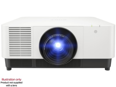 Sony VPL-FHZ131L White Projector - 13000 Lumens, 16:10 WUXGA - Laser Lamp-Free Installation - Body Only