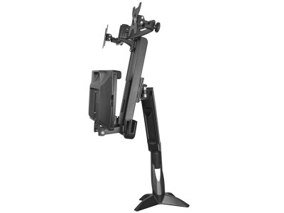 StarTech ARMSTSCP2 Dual-Monitor Sit-Stand Height-Adjustable Workstation - Black
