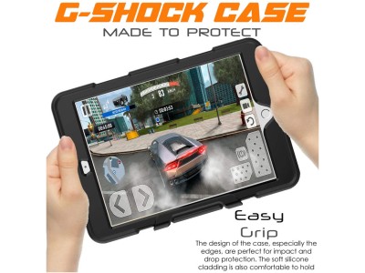 TechGear G-Shock Rugged Case for iPad 10.2" - Black