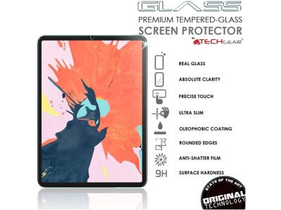 TechGear Tempered Glass Screen Protector for specified iPad Pro 12.9" models