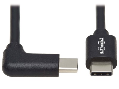 Tripp Lite by Eaton U040-02M-C-RA 2m Right-Angled USB-C to USB-C Cable - Black