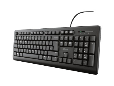 Trust TK-150 Wired UK Fullsize Keyboard - Black