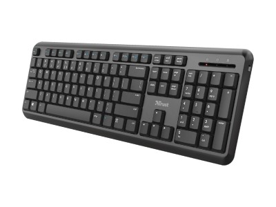 Trust TK-150 Wireless UK Fullsize Keyboard - Black