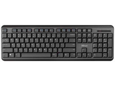 Trust TK-150 Wireless UK Fullsize Keyboard - Black