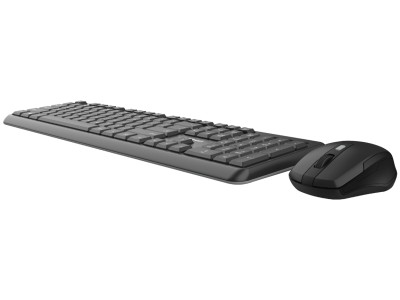Trust TKM-350 Wireless UK Fullsize Keyboard and Mouse Set - Black
