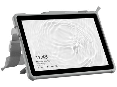 UAG 321073B14130 Plasma Healthcare Anti-Shock Case with Handstrap for Surface Go / Go 2 / Go 3 / Go 4 10.5" - White / Grey