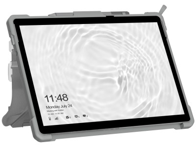UAG 323263B14130 Plasma Healthcare Anti-Shock Case with Handstrap for Surface Pro 8 13" - White / Grey