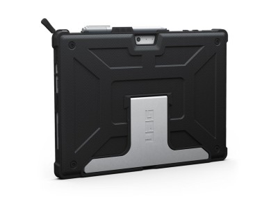UAG UAG-SFPRO4-BLK-VP Metropolis Anti-Shock Case for specified Surface Pro 12.3" models - Black / Black