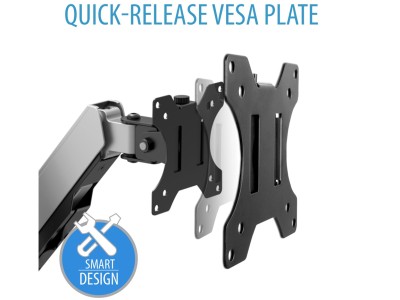 V7 DM1TA-1E LCD Arm Desk Mount - Silver - for 17" - 32" Screens up to 8kg