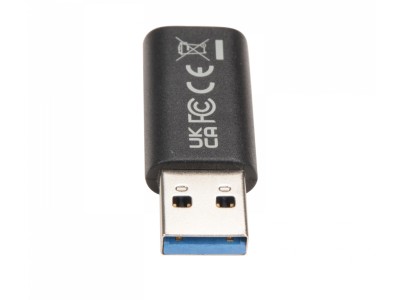 V7 V7USB3AC USB-A Male to USB-C Female Adapter - Black