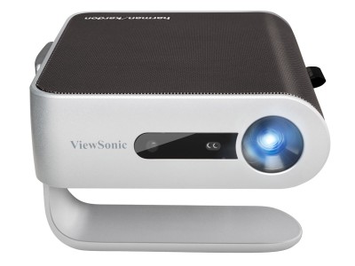Viewsonic M1+ Projector - 125 Lumens, 16:9 Full WVGA, 1.2:1 Throw Ratio - Portable LED Lamp-Free Wireless with Bluetooth harman/kardon Speaker