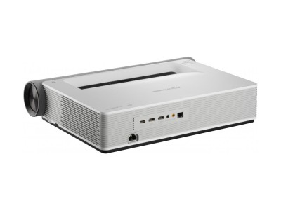 Viewsonic X2000L-4K White Projector - 2000 Lumens, 16:9 4K UHD HDR, 0.22:1 Throw Ratio - Laser Lamp-Free Ultra Short Throw Wireless with Bluetooth Harman Kardon® Speakers