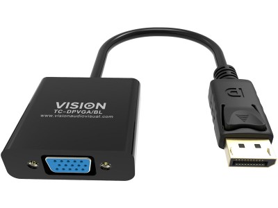 VISION Professional DisplayPort to VGA Adaptor - TC-DPVGA/BL
