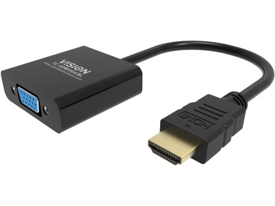 VISION Professional HDMI to VGA Adaptor - TC-HDMIVGA/BL