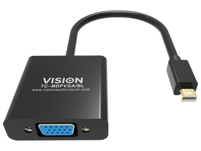 VISION Professional Mini-DisplayPort to VGA Adaptor - TC-MDPVGA/BL