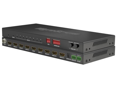 WyreStorm SP-0108-SCL 8-Way 4K Splitter with Scaling Outputs - (15m for 4K)
