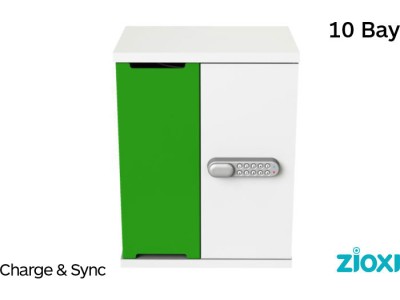 zioxi SYNCC-SP-10-C 10 Bay Smartphone Charge & Sync Cabinet - Code Lock