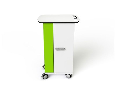 zioxi SYNCT-TB-16-C iPad & Tablet Security Trolley, Store Charge and Sync, 16 Bay - Code Lock