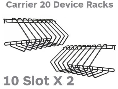 LocknCharge 10 Slot Device Rack for use with LocknCharge Carrier 20 Cart - LNC10150
