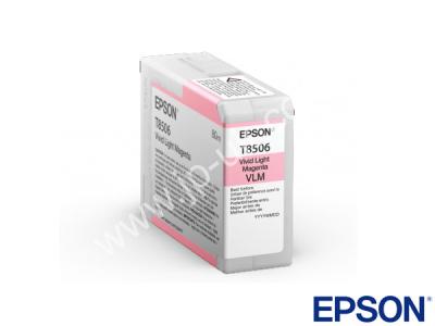 Genuine Epson C13T850600 / T850600 Vivid Light Magenta Ink to fit SureColor Epson Printer 